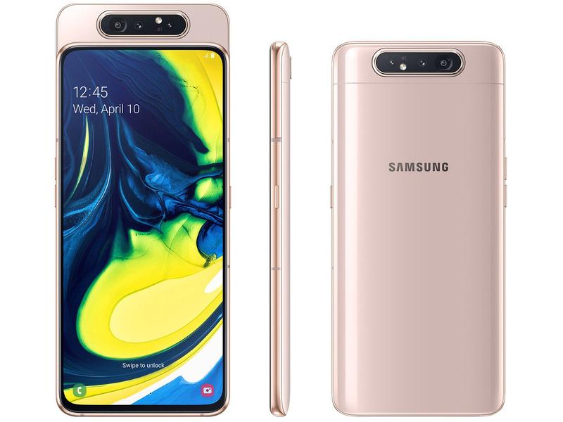 Smartphone Samsung Galaxy A80 128GB Rose 4G - Octa-Core 8GB RAM 6